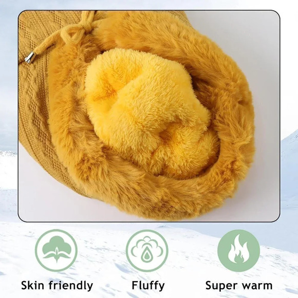 Winter Balaclava Hats Women Warm Thick Fluff Beanie Adult Neck Face Cover Cap - Picture 5 of 7